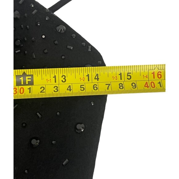 Massimo Dutti Womens Mini Dress Small Black Beaded Semi Prom 9210/954 NWT - Picture 15 of 16